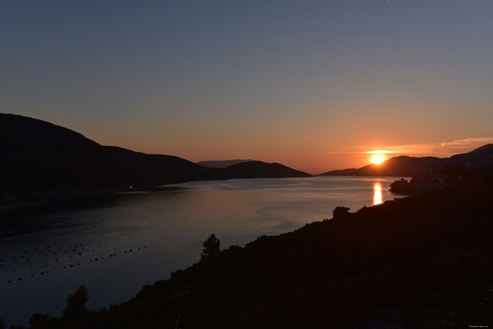 Zicht over Adriatische Zee Neum / Boznie-Herzegovina 