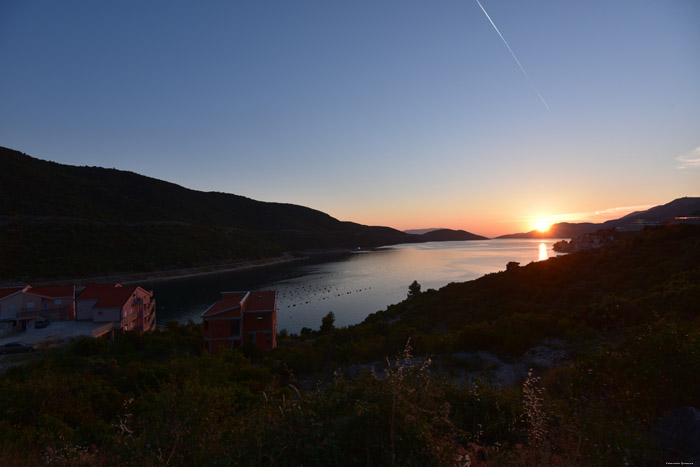Zicht over Adriatische Zee Neum / Boznie-Herzegovina 