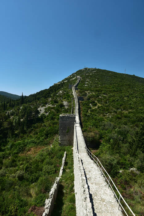 Ruins of Castle - City Walls Ston / CROATIA 