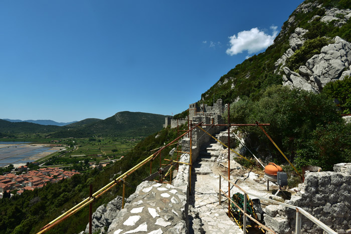 Ruins of Castle - City Walls Ston / CROATIA 