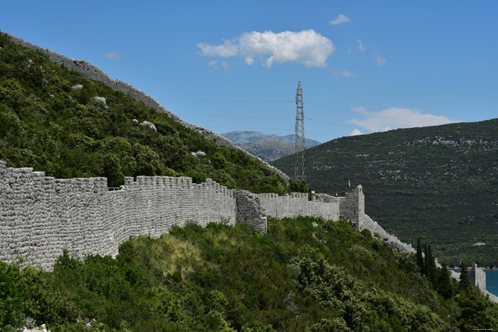 Ruins of Castle - City Walls Ston / CROATIA 