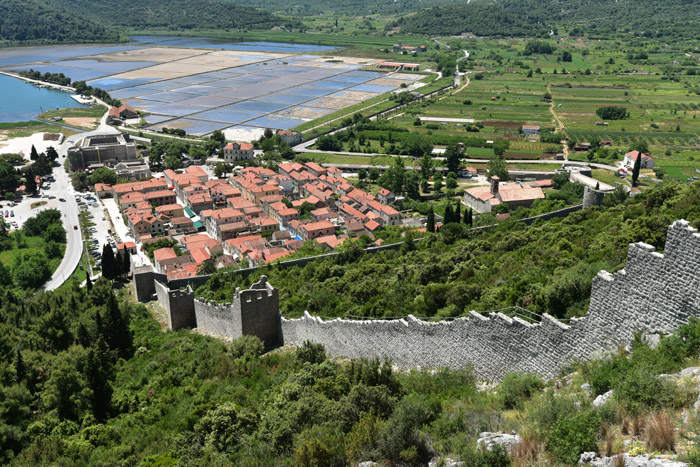 Chteau-Fort Ruines - Enceintes de ville Ston / CROATIE 