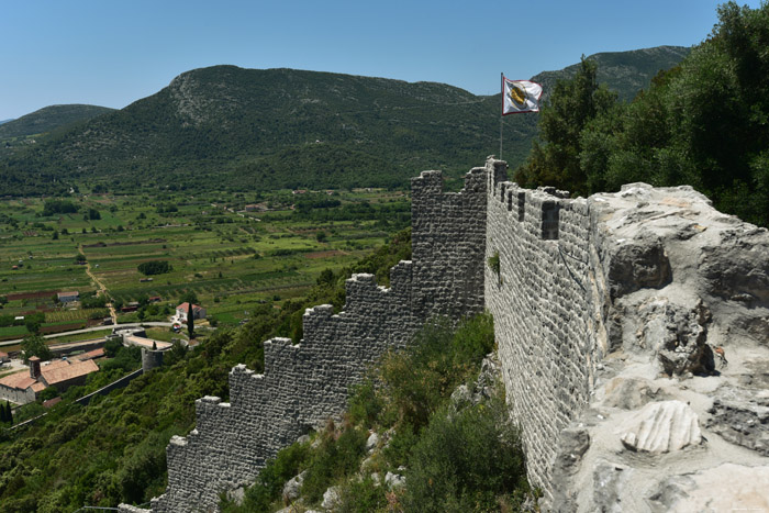 Ruins of Castle - City Walls Ston / CROATIA 