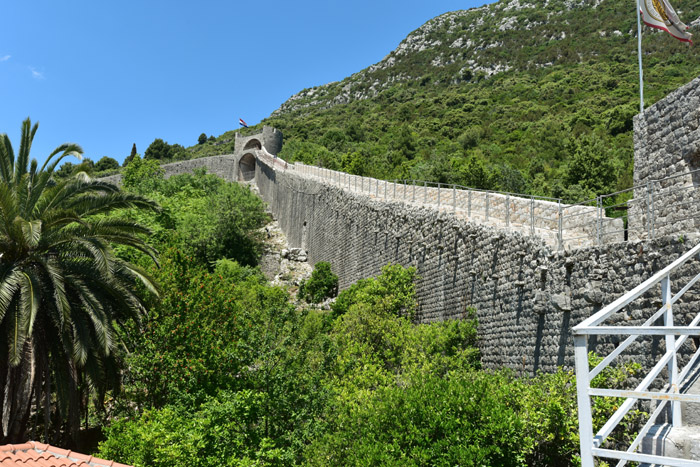 Ruins of Castle - City Walls Ston / CROATIA 