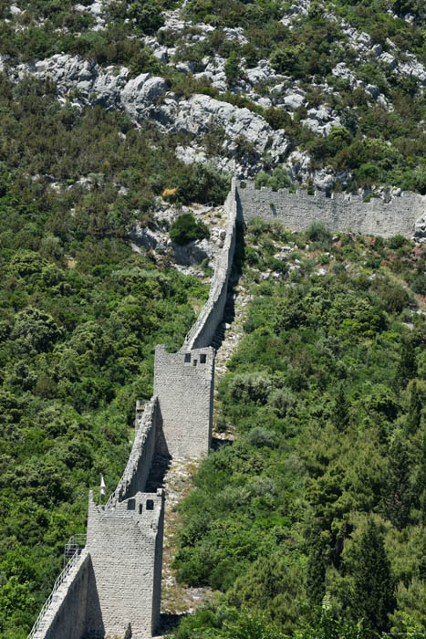 Chteau-Fort Ruines - Enceintes de ville Ston / CROATIE 