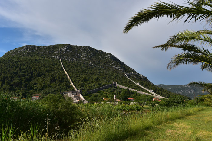 Ruins of Castle - City Walls Ston / CROATIA 