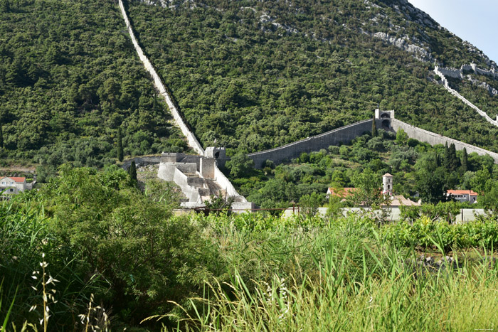 Ruins of Castle - City Walls Ston / CROATIA 