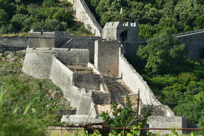 Ruins of Castle - City Walls Ston / CROATIA 