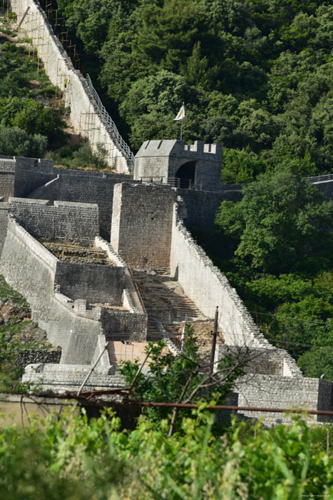 Ruins of Castle - City Walls Ston / CROATIA 