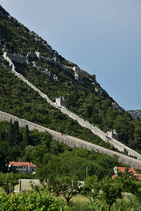 Ruins of Castle - City Walls Ston / CROATIA 