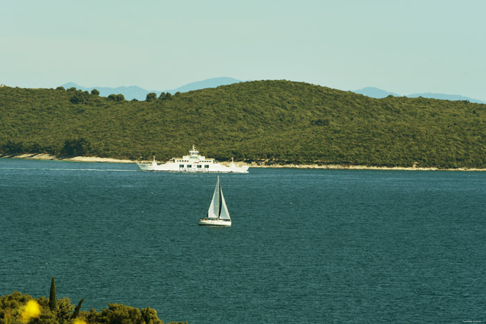 View on Adriatic Sea Orbic / CROATIA 