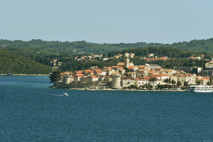 Vue sur Korcula Orbic / CROATIE 