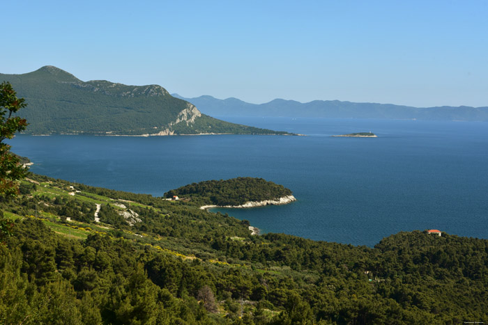 View on Adriatic Sea Pijavicino in DubrovnikNeretva / CROATIA 