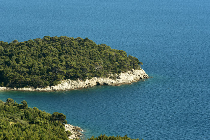 View on Adriatic Sea Pijavicino in DubrovnikNeretva / CROATIA 