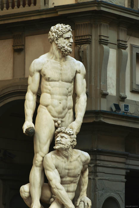 Hercules en Cacus standbeeld Firenze / Italië 