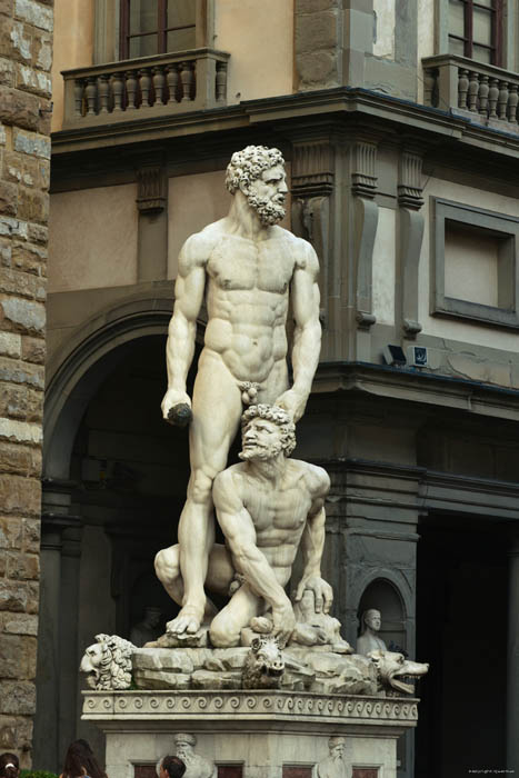 Hercules en Cacus standbeeld Firenze / Italië 