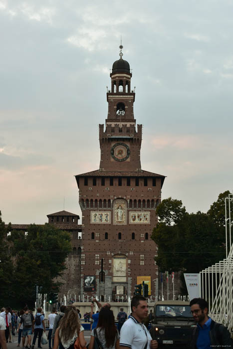 Kasteel Sforzesco Milaan / Italië 