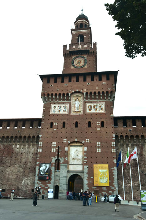 Kasteel Sforzesco Milaan / Italië 