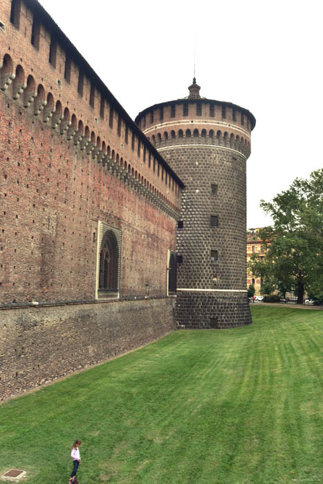 Kasteel Sforzesco Milaan / Italië 