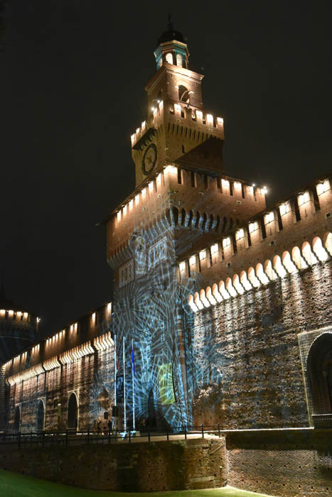 Kasteel Sforzesco Milaan / Italië 