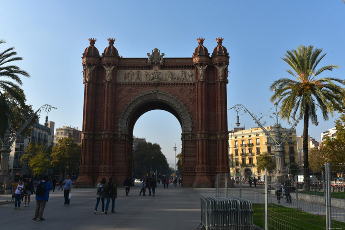 Triumphal Arch Barcelona / Spain 