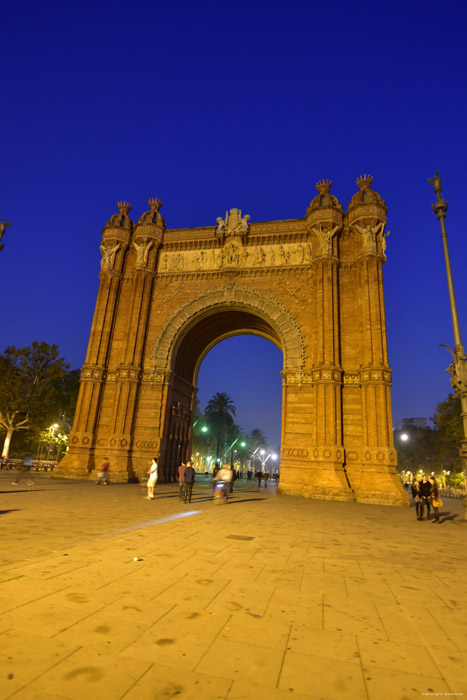 Triumphal Arch Barcelona / Spain 