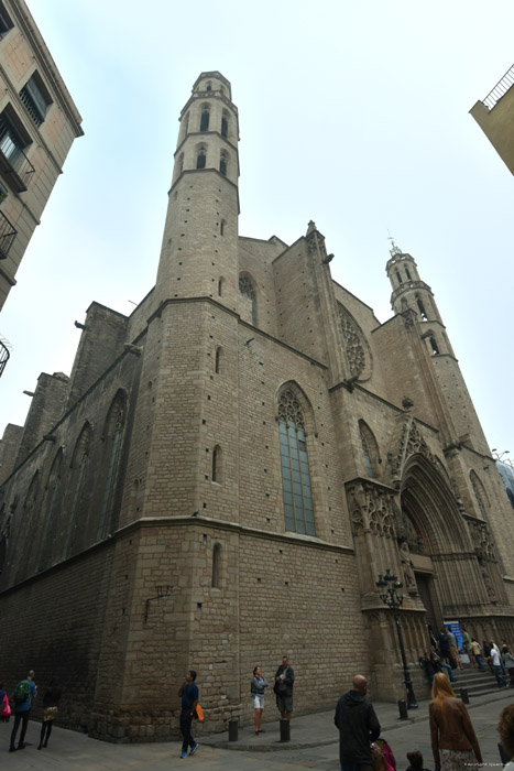 Saint Mary  of the Sea church (Santa Maria del Mar) Barcelona / Spain 