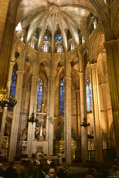 Heilig Kruiskathedraal Barcelona / Spanje 
