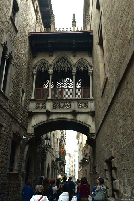 Gotische brug Barcelona / Spanje 