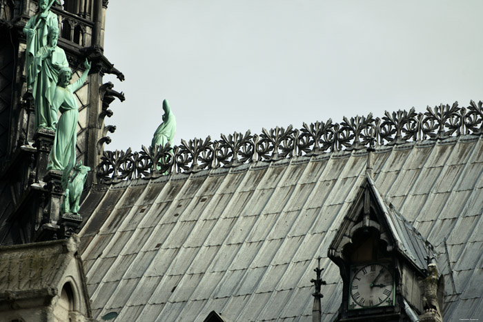 Onze-Lieve-Vrouwekathedraal (Notre Dame) Parijs in Paris / FRANKRIJK 