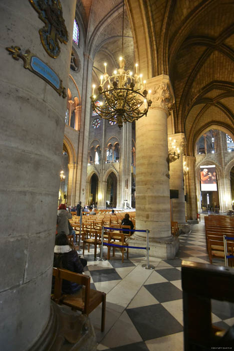 Onze-Lieve-Vrouwekathedraal (Notre Dame) Parijs in Paris / FRANKRIJK 