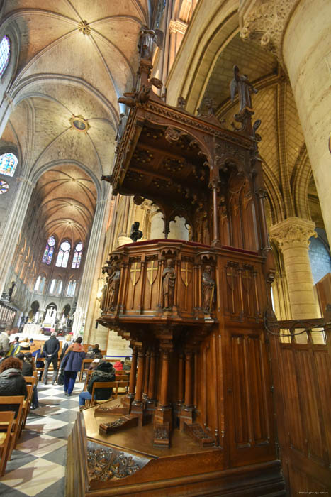 Onze-Lieve-Vrouwekathedraal (Notre Dame) Parijs in Paris / FRANKRIJK 