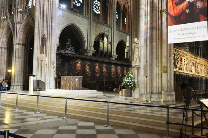 Onze-Lieve-Vrouwekathedraal (Notre Dame) Parijs in Paris / FRANKRIJK 