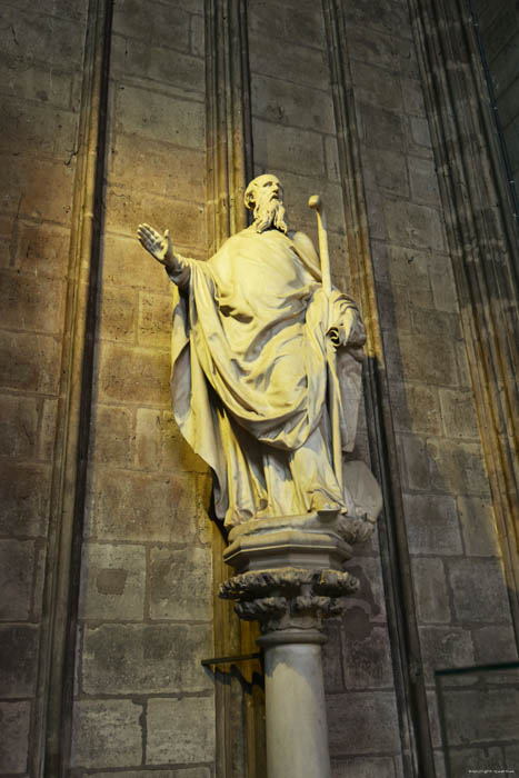 Onze-Lieve-Vrouwekathedraal (Notre Dame) Parijs in Paris / FRANKRIJK 