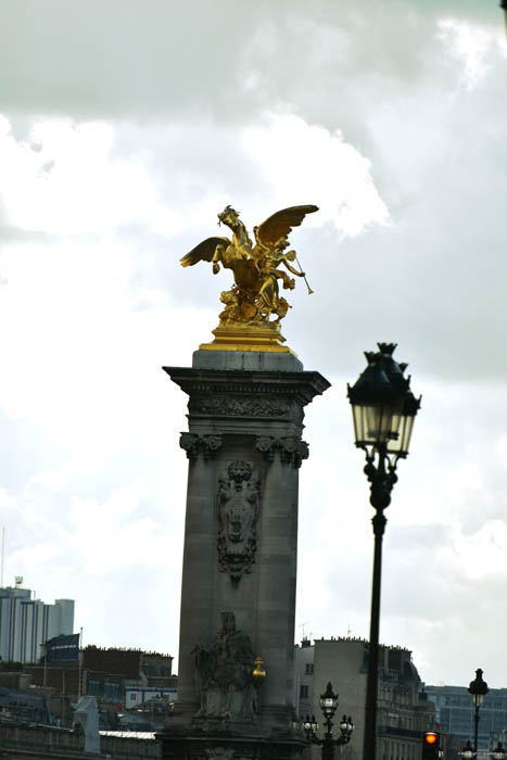 Alexander III brug Parijs in Paris / FRANKRIJK 