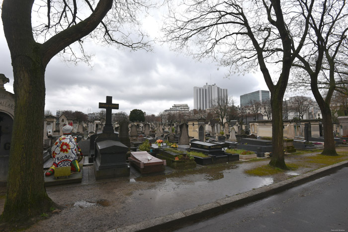 Montparnasse Kerkhof Parijs in Paris / FRANKRIJK 