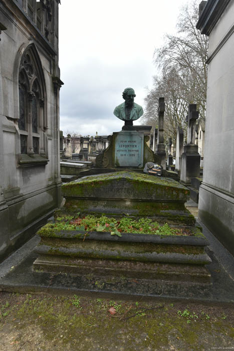 Tombe Jean Henri Lefortier Paris / FRANCE 