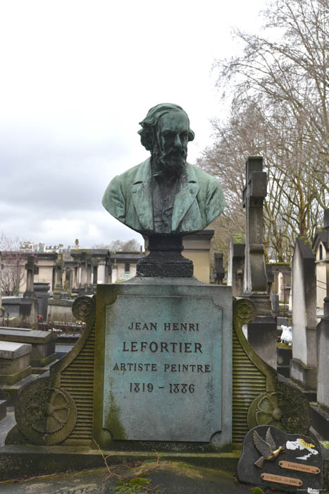 Tombe Jean Henri Lefortier Paris / FRANCE 