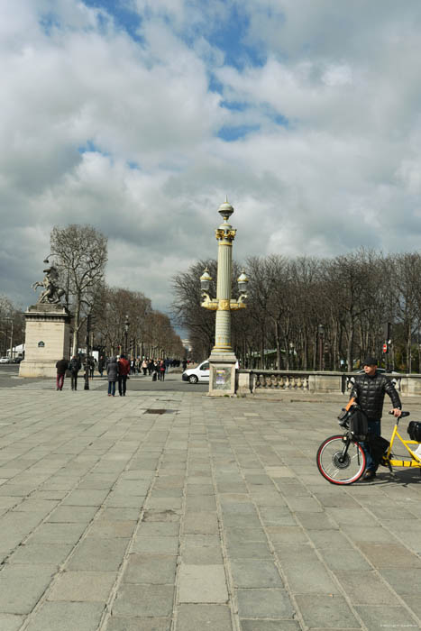 Straatverlichting Parijs in Paris / FRANKRIJK 