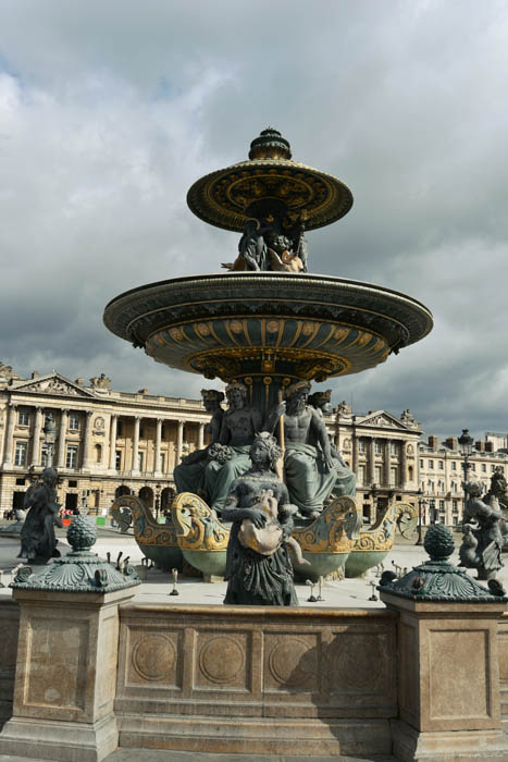 Fontaine des Fleuves Paris / FRANCE 