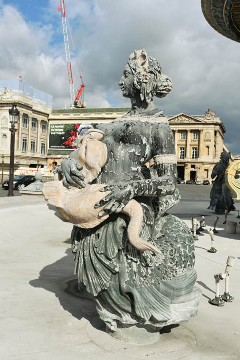 Fontaine des Fleuves Paris / FRANCE 