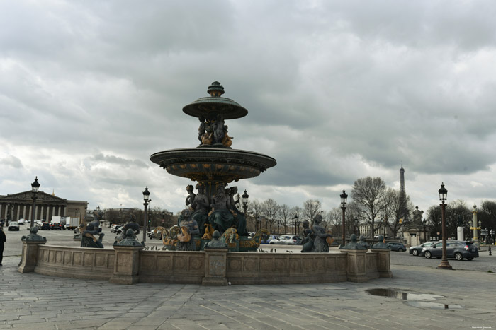 Fontein van de Zeen Parijs in Paris / FRANKRIJK 