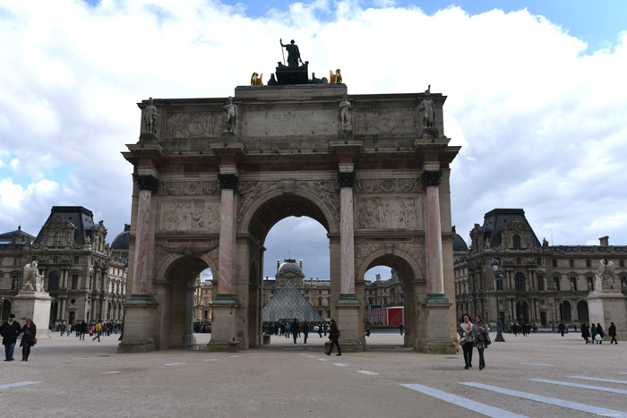 Triomfboog van de Caroussel Parijs in Paris / FRANKRIJK 