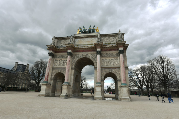 Arc de Triomphe du Carrousel Paris / FRANCE 