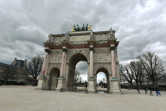 Triomfboog van de Caroussel Parijs in Paris / FRANKRIJK 