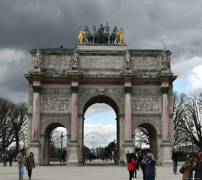 Triomfboog van de Caroussel Parijs in Paris / FRANKRIJK 