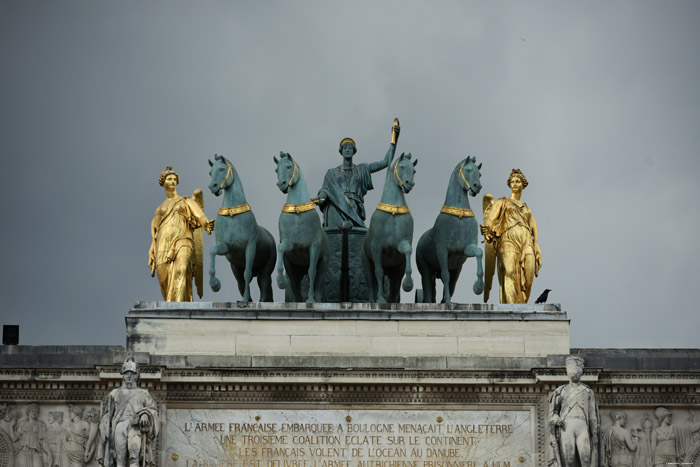 Triomfboog van de Caroussel Parijs in Paris / FRANKRIJK 