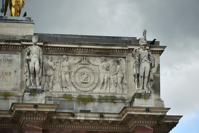 Triomfboog van de Caroussel Parijs in Paris / FRANKRIJK 