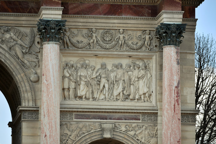 Arc de Triomphe du Carrousel Paris / FRANCE 