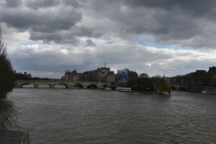 Zicht op Cit Eiland Parijs in Paris / FRANKRIJK 